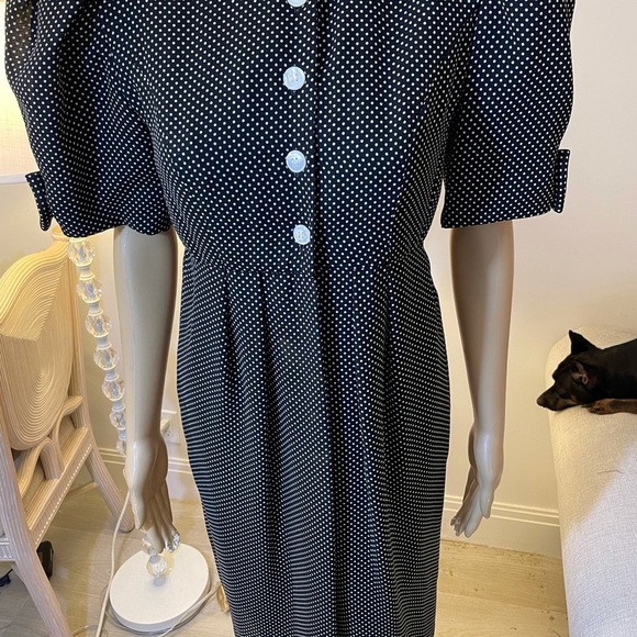 Albert Nipon, Vintage Executive Dress Sz 4 - Picture 3 of 13